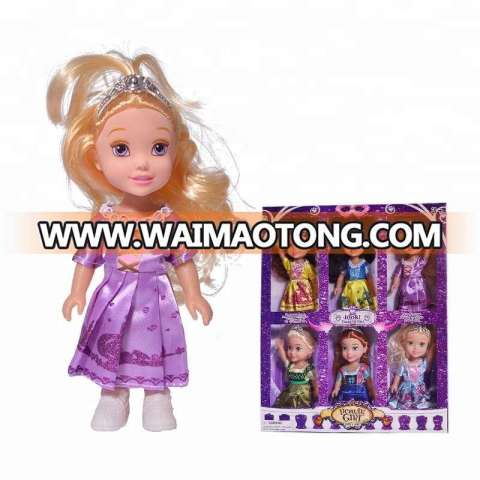 6 Inch Plastic Famous Cartoon Toys Small Dolls Display Window Box